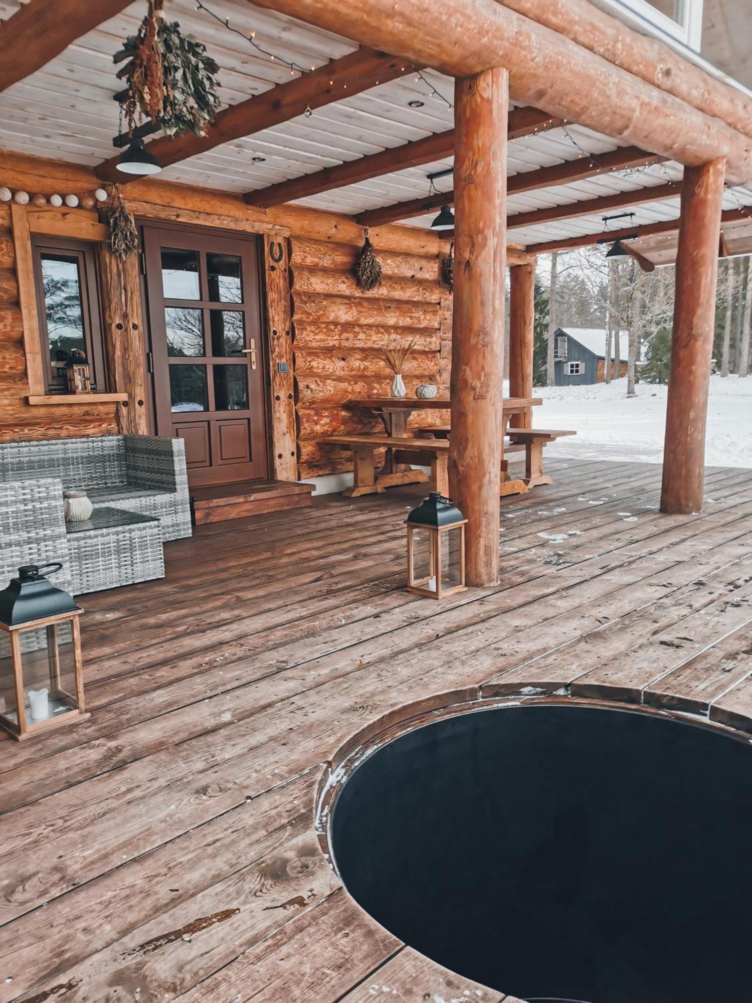 "Gaujmale" Sauna House In Nature Ilkene Exterior photo