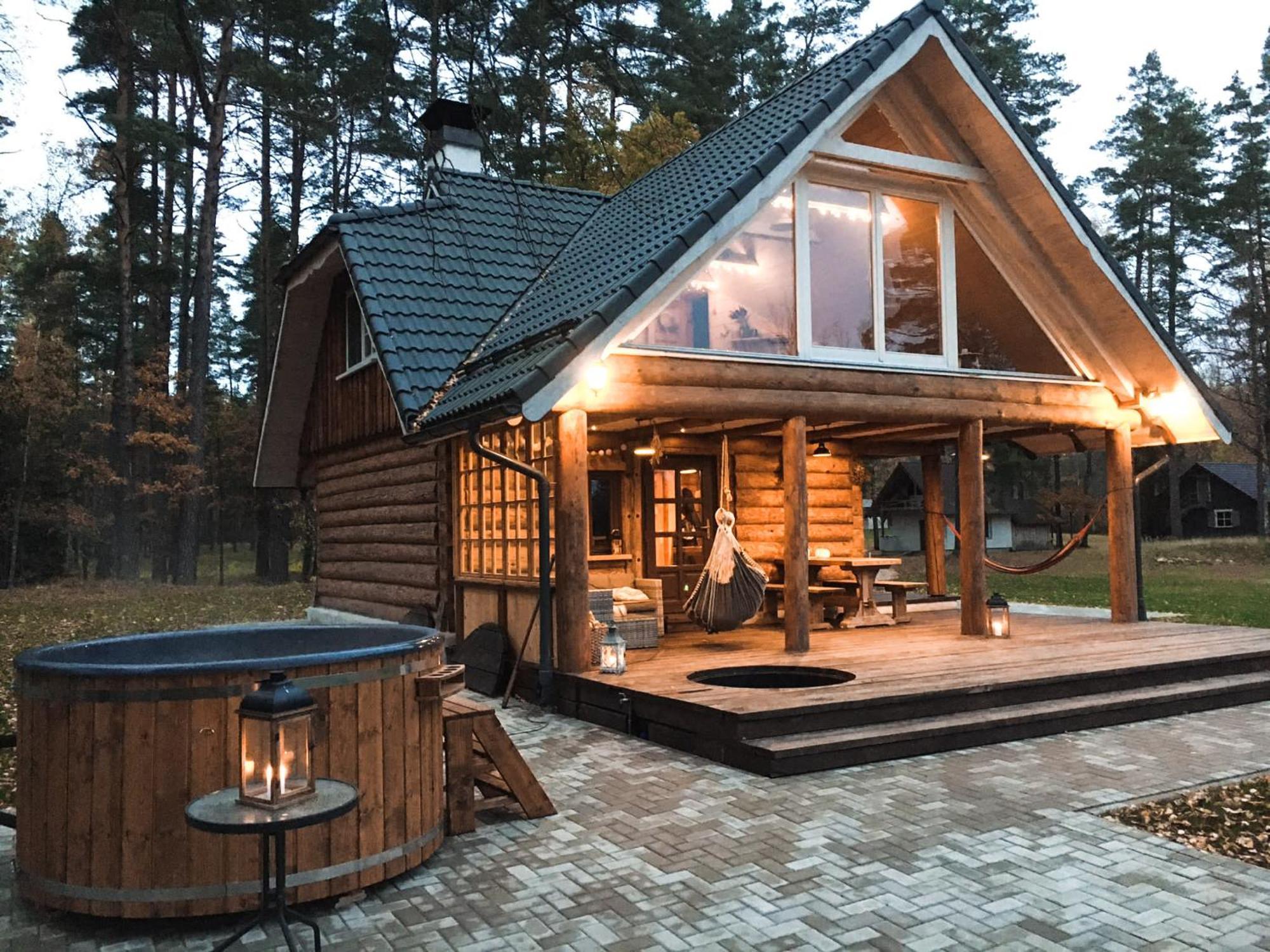 "Gaujmale" Sauna House In Nature Ilkene Exterior photo